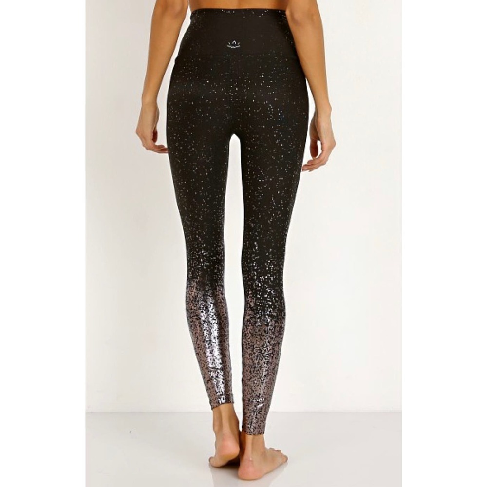 Beyond Yoga Alloy Ombré High Waisted Midi Legging Black Gunmetal XS